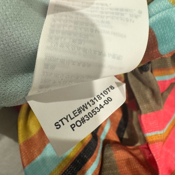 Prana Fergusen One Piece Swimsuit - Cacti Soleil Stripe size large - Picture 4 of 11